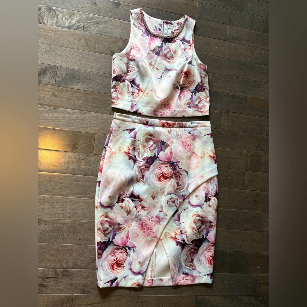 Ever New Pink and Cream Floral Dress